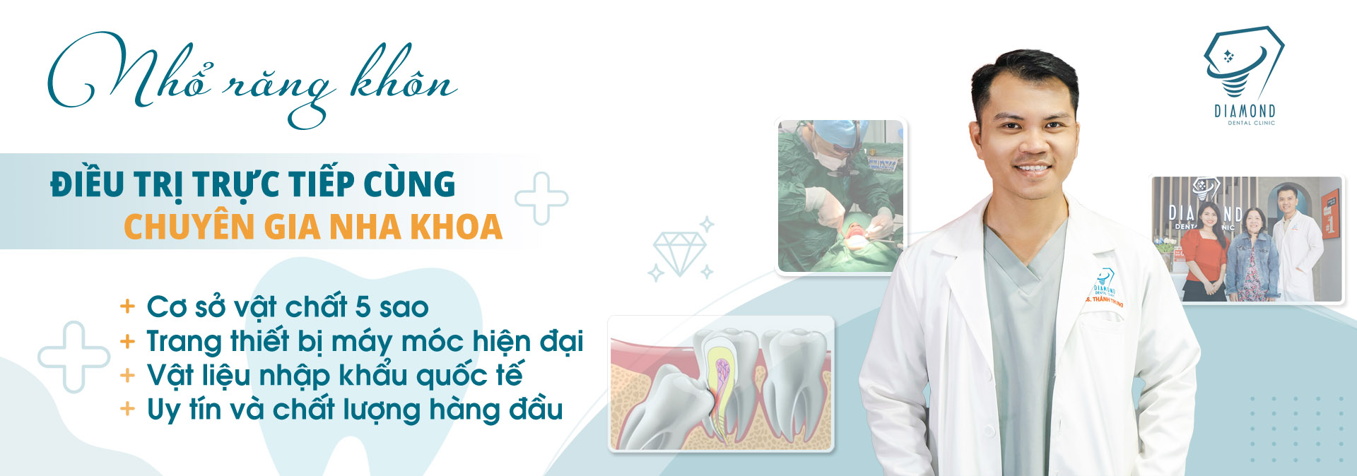 Dịch vụ nhổ răng khôn tại Nha khoa Diamond Biên Hòa.