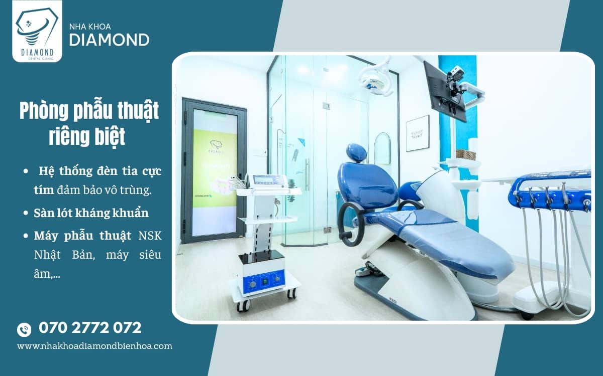 Phong phẫu thuật nha khoa Diamond Biên Hoà