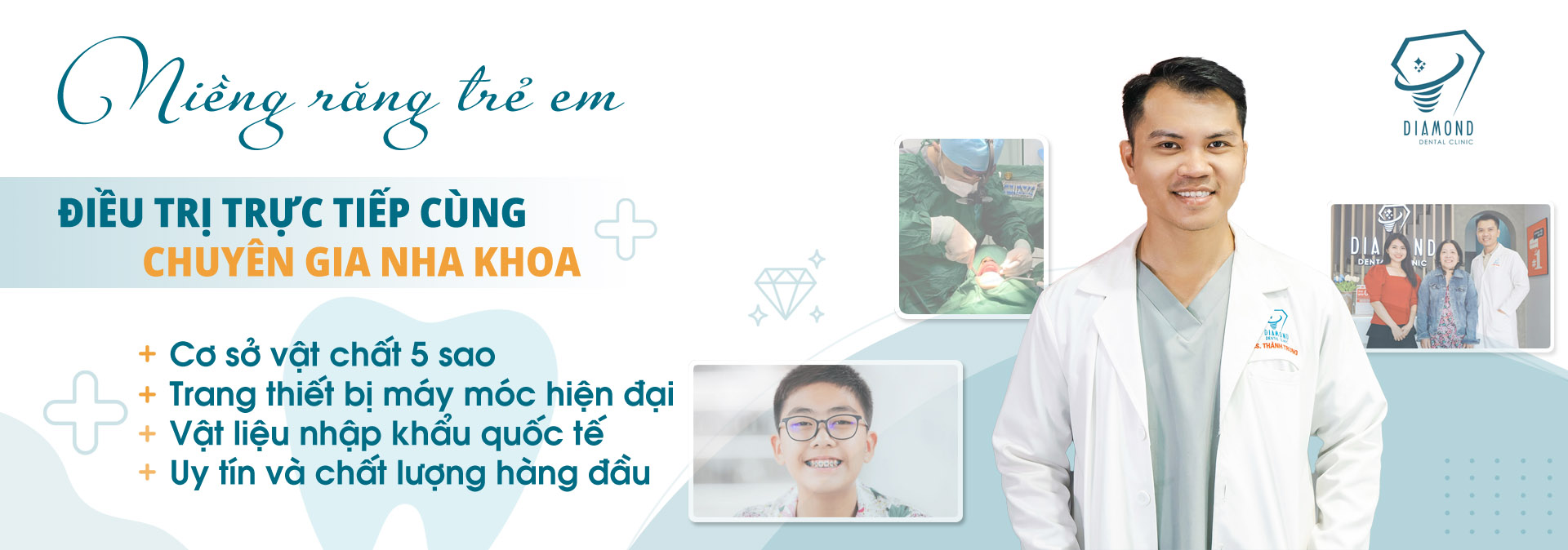Dịch vụ niềng răng trẻ em tại Nha khoa Diamond Biên Hòa.