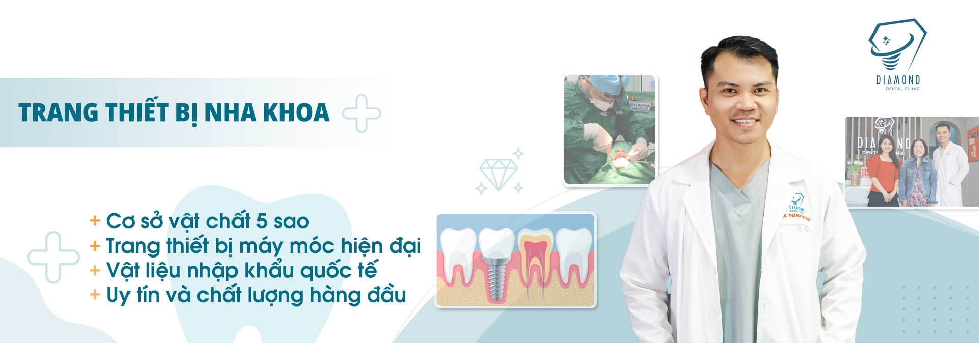 Trang thiết bị hiện đại tại nha khoa Diamond Biên Hòa.